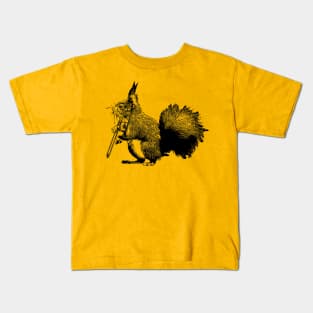 Squirrel wielding Trombone Kids T-Shirt